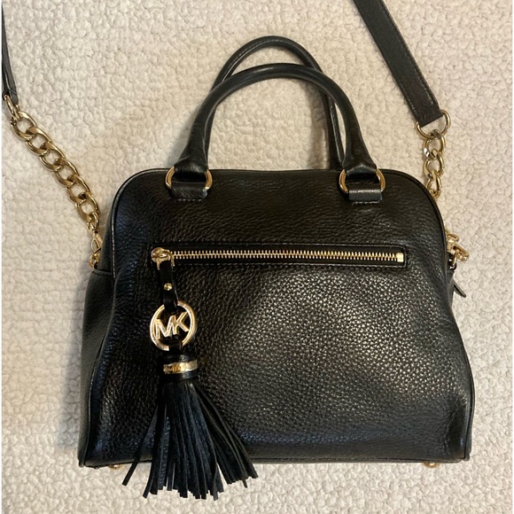 NWT MICHAEL KORS LEATHER KNOX TASSEL 2-WAY SATCHEL - Picture 7 of 16